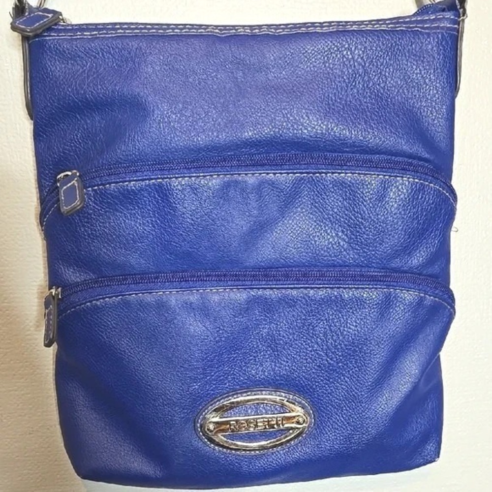 Rosetti Crossbody Bag Royal Blue 10.5" x11.5" Adjustable Casual‎ Everyday Purse